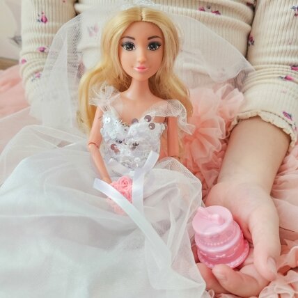 WOOPIE ROYAL lėlė Lily 30 cm nuotaka vestuvinė suknia priedai 2