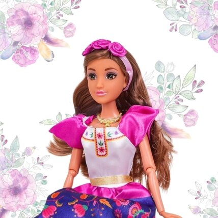 WOOPIE ROYAL Lėlės Pasaulio Moterys Lily Meksikietė Tradicinis kostiumas Gėlių raštas 5 WOOPIE ROYAL Lėlės Pasaulio Moterys Lily Meksikietė Tradicinis kostiumas Gėlių raštas 5