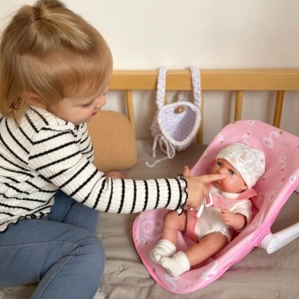WOOPIE ROYAL rinkinys: kūdikėlio lėlė 30,5 cm + rožinė nešyklė 6 WOOPIE ROYAL rinkinys: kūdikėlio lėlė 30,5 cm + rožinė nešyklė 6