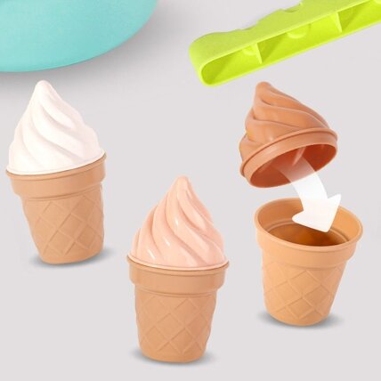 WOOPIE Smėlio žaidimų rinkinys FUN ICE CREAM Ledai 2in1 Sniego gniūžčių gamykla 15 el. 1 WOOPIE Smėlio žaidimų rinkinys FUN ICE CREAM Ledai 2in1 Sniego gniūžčių gamykla 15 el. 1