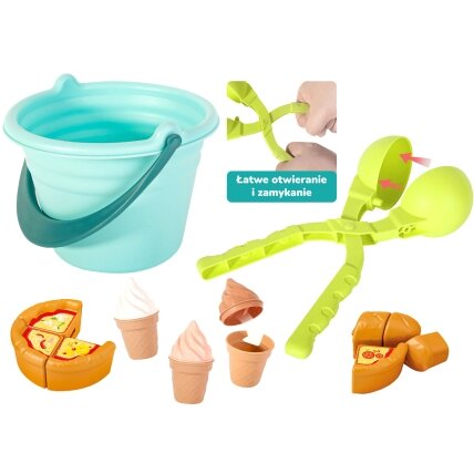 WOOPIE Smėlio žaidimų rinkinys FUN ICE CREAM Ledai 2in1 Sniego gniūžčių gamykla 15 el. 2 WOOPIE Smėlio žaidimų rinkinys FUN ICE CREAM Ledai 2in1 Sniego gniūžčių gamykla 15 el. 2