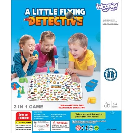 WOOPIE stalo žaidimas 2in1 Mažasis detektyvas + Ludo 12