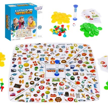 WOOPIE stalo žaidimas 2in1 Mažasis detektyvas + Ludo 9 WOOPIE stalo žaidimas 2in1 Mažasis detektyvas + Ludo 9