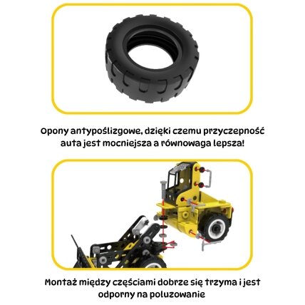 WOOPIE Konstrukcinis rinkinys Statybinės transporto priemonės STEAM 6in1 223 vnt. 3