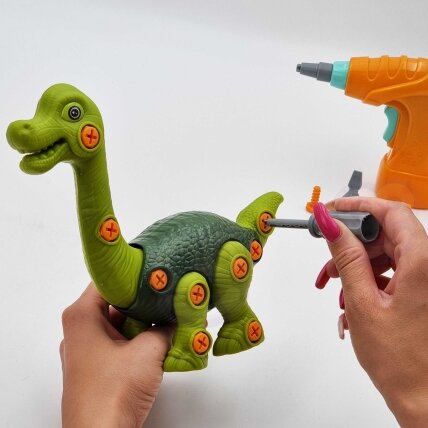 WOOPIE surenkamas dinozauras konstruktorius + gręžtuvas 31 el. 3 WOOPIE surenkamas dinozauras konstruktorius + gręžtuvas 31 el. 3
