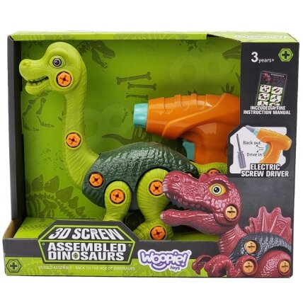 WOOPIE surenkamas dinozauras konstruktorius + gręžtuvas 31 el. 9 WOOPIE surenkamas dinozauras konstruktorius + gręžtuvas 31 el. 9