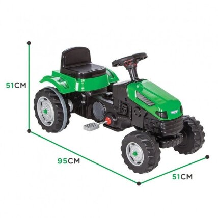 WOOPIE pedalinis traktorius Farmer GoTrac su tyliais ratais 5 WOOPIE pedalinis traktorius Farmer GoTrac su tyliais ratais 5