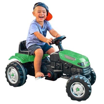 WOOPIE pedalinis traktorius Farmer GoTrac su tyliais ratais