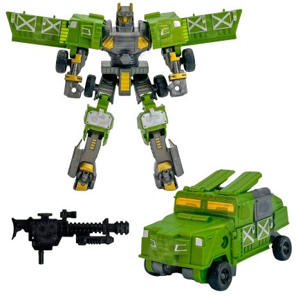 WOOPIE Transformuojami robotai Rinkinys 4in1 Koviniai automobiliai 2