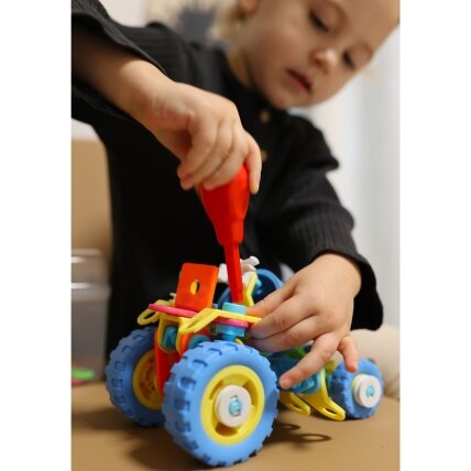 WOOPIE Transporto priemonių rinkinys konstrukcinės kaladėlės 6in1 STEM 1 WOOPIE Transporto priemonių rinkinys konstrukcinės kaladėlės 6in1 STEM 1