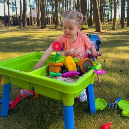 WOOPIE Vandens staliukas 2in1 Smėlio dėžė 13 priedų 1 WOOPIE Vandens staliukas 2in1 Smėlio dėžė 13 priedų 1