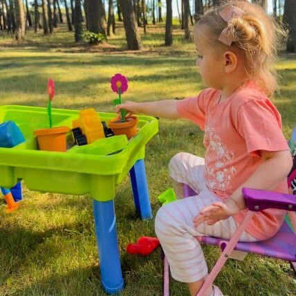 WOOPIE Vandens staliukas 2in1 Smėlio dėžė 13 priedų 6 WOOPIE Vandens staliukas 2in1 Smėlio dėžė 13 priedų 6