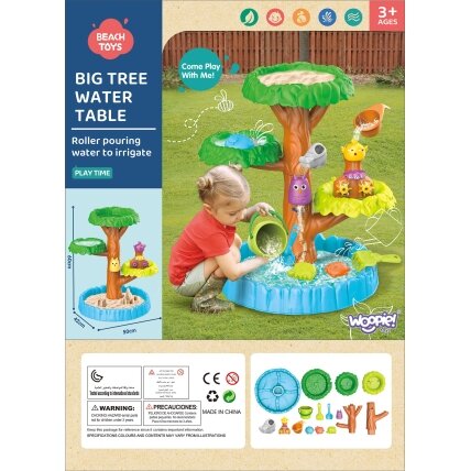 WOOPIE 2in1 vandens staliukas Smagus Medelis smėlio dėžė 8 priedai 7