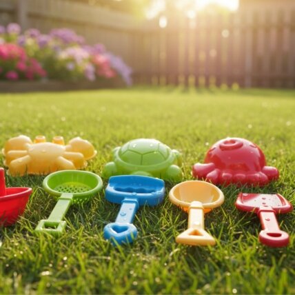 WOOPIE 2in1 vandens staliukas – smėlio dėžė su kėdute XL Aquapark 4 baseinai 13 priedų 2