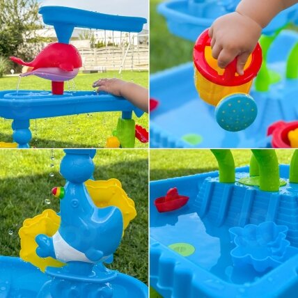 WOOPIE vandens stalas 4in1 smėlio dėžė krioklys XL 4 lygių delfinas 5 WOOPIE vandens stalas 4in1 smėlio dėžė krioklys XL 4 lygių delfinas 5