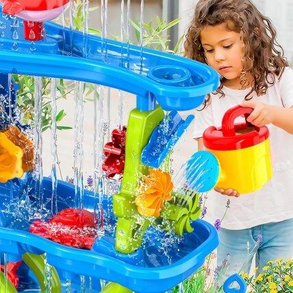 WOOPIE vandens stalas 4in1 smėlio dėžė krioklys XL 4 lygių delfinas 8 WOOPIE vandens stalas 4in1 smėlio dėžė krioklys XL 4 lygių delfinas 8
