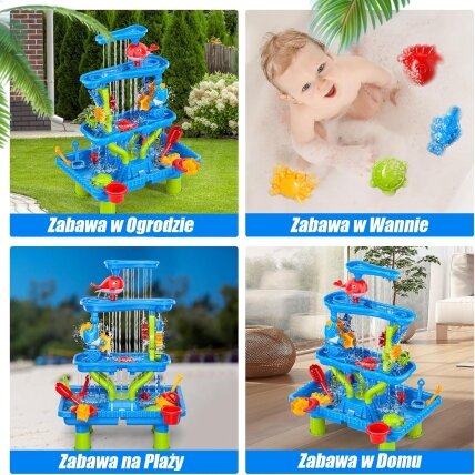 WOOPIE vandens stalas 4in1 smėlio dėžė krioklys XL 4 lygių delfinas 9 WOOPIE vandens stalas 4in1 smėlio dėžė krioklys XL 4 lygių delfinas 9
