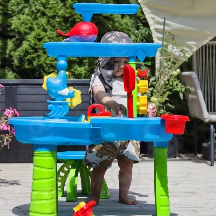 WOOPIE Vandens staliukas XL žaidimams su vandeniu ir smėliu 37 el. 19 WOOPIE Vandens staliukas XL žaidimams su vandeniu ir smėliu 37 el. 19