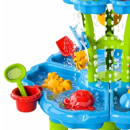 WOOPIE Vandens staliukas 2in1 Smėlio dėžė Fontanas XXL Aquapark su delfinu 12 WOOPIE Vandens staliukas 2in1 Smėlio dėžė Fontanas XXL Aquapark su delfinu 12