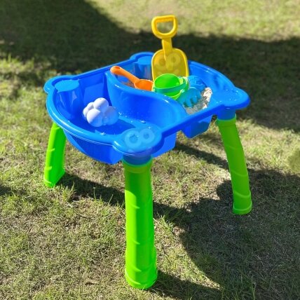 WOOPIE Vandens staliukas 2in1 smėlio dėžė 9 vnt. 4