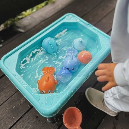 WOOPIE 3in1 vandens staliukas smėlio dėžė žaidimas žuvyčių gaudymas 6 el. 8