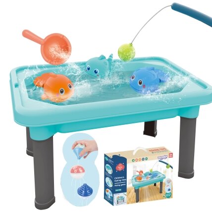 WOOPIE 3in1 vandens staliukas smėlio dėžė žaidimas žuvyčių gaudymas 6 el.