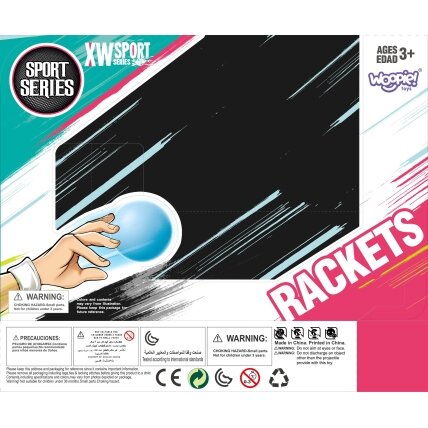 WOOPIE Vikrumo žaidimas CATCH BALL 2 raketės + 2 kamuoliukai 6 WOOPIE Vikrumo žaidimas CATCH BALL 2 raketės + 2 kamuoliukai 6