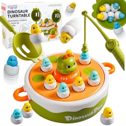 WOOPIE Vikrumo žaidimas Dinozaurų gaudymas 4in1 Katapulta WOOPIE Vikrumo žaidimas Dinozaurų gaudymas 4in1 Katapulta