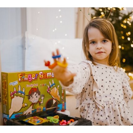 WOOPIE Vikrumo žaidimas FINGER GAMES Spalvotos gumytės 4+ 3