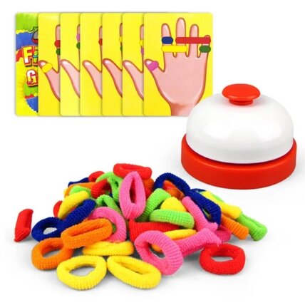 WOOPIE Vikrumo žaidimas FINGER GAMES Spalvotos gumytės 4+ 5 WOOPIE Vikrumo žaidimas FINGER GAMES Spalvotos gumytės 4+ 5