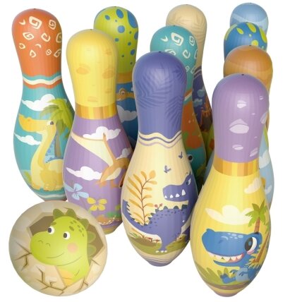 WOOPIE Vikrumo žaidimas Boulingas Minkšti Soft dinozaurai rinkinys 12 vnt. 7 WOOPIE Vikrumo žaidimas Boulingas Minkšti Soft dinozaurai rinkinys 12 vnt. 7