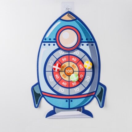 WOOPIE Vikrumo žaidimas „Dartai“ su lipukais – taikinys raketa 5 WOOPIE Vikrumo žaidimas „Dartai“ su lipukais – taikinys raketa 5