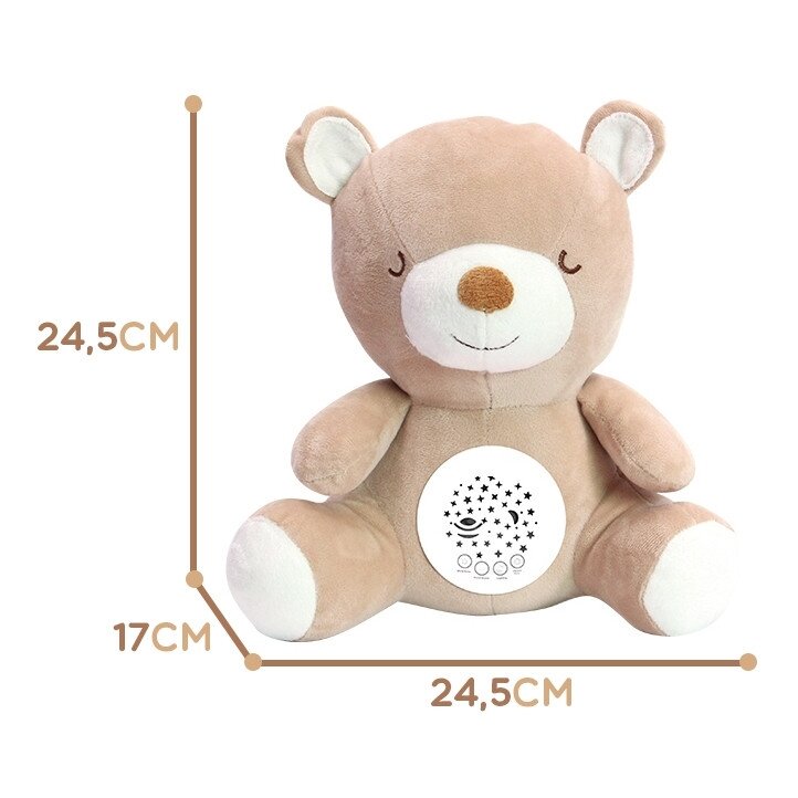 WOOPIE BABY Minkštas migdytojas-projektorius 2in1 Meškiukas – 10 lopšinių 10 WOOPIE BABY Minkštas migdytojas-projektorius 2in1 Meškiukas – 10 lopšinių 10