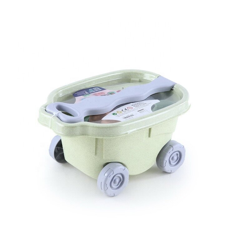 WOOPIE GREEN smėlio žaidimų rinkinys su vežimėliu 13 vnt. BIODEGRADUOJAMA ORGANINĖ MEDŽIAGA 22
