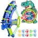 WOOPIE Vikrumo žaidimas „Velcro“ smiginis 2in1 rinkinys: taikinys + lankas su paleidikliu Dino